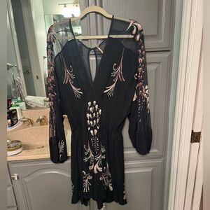 Free People Long Sleeve Boho Dress